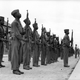 Soldiers on parade, circa 1942.